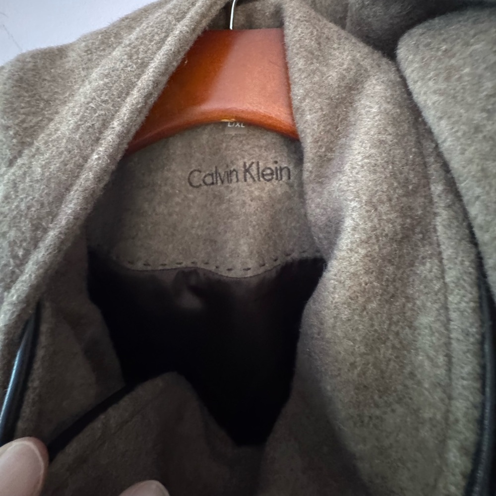 Wool hooded Calvin Klein Cape size XL - Picture 11 of 13